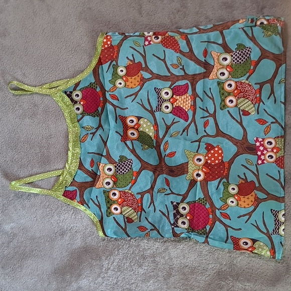 Girls Nick and Nora owl pajama set - Picture 3 of 6